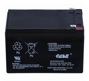 Casil 12v 12Ah Sealed Lead Acid Battery - Flame Retardant (CA12120-V0)