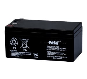 Casil 12v 3.3Ah Sealed Lead Acid Battery - Flame Retardant (CA1233-V0)