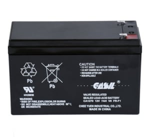 Casil 12v 7Ah Sealed Lead Acid Battery - Flame Retardant (CA1270-V0)