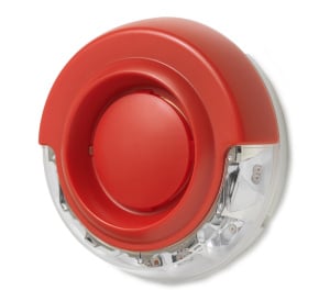 Siemens FDS227-RR Cerberus Red Voice Sounder Beacon with Red LED (No mounting base)