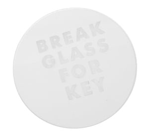 Firechief Spare Circular Break Glass for KB1 Keybox (SG1)