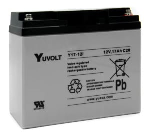 Yuasa Yuvolt 12v 17Ah Sealed Lead Acid Battery (Y17-12)