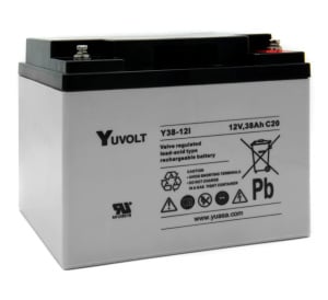 Yuasa Yuvolt 12v 38Ah Sealed Lead Acid Battery (Y38-12)