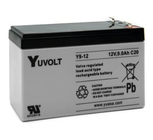 Yuasa Yuvolt 12v 9Ah Sealed Lead Acid Battery (Y9-12)