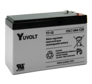 Yuasa Yucel 12v 7Ah Sealed Lead Acid Battery (Y7-12)